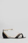 Werner Two-tone Sandals In Silver