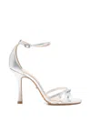 Werner Knotted Strap Sandals In Silver