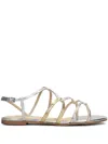 Werner Metallic-effect Sandals In Silver