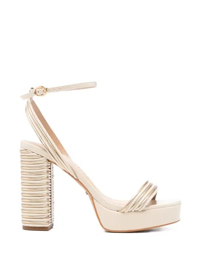 Werner Platform Heeled Sandals In Neutral