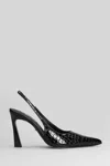 Werner Pointed Slingback Pumps In Black