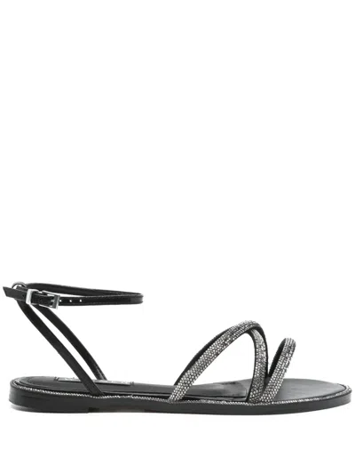 Werner Rhinestone-embellished Sandals In Black