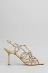 Werner 90mm Crystal-embellished Sandals In Powder