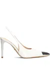 Werner Toe-cap Stiletto Pumps In White