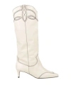 Werner Woman Boot Cream Size 7 Leather In Multi
