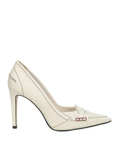 Werner Woman Loafers Off White Size 8 Leather