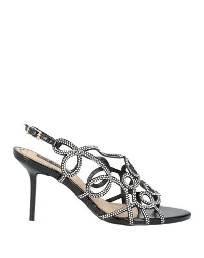 Werner Woman Sandals Black Size 7 Leather