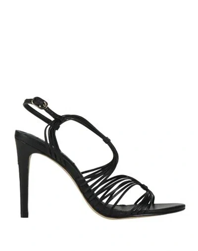 Werner Woman Sandals Black Size 8 Leather