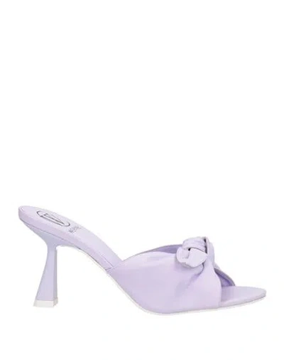Werner Woman Sandals Lilac Size 7 Leather In Purple