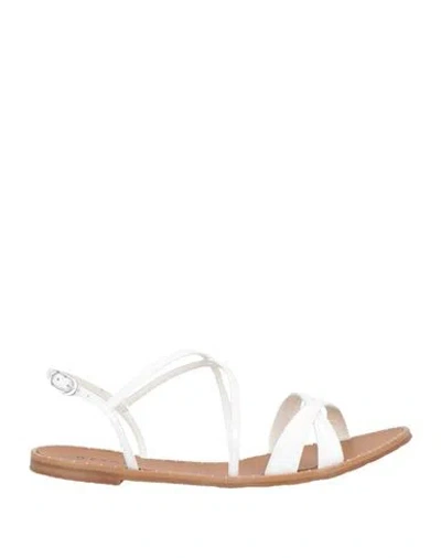 Werner Woman Sandals White Size 10 Textile Fibers