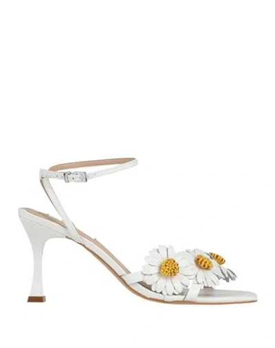 Werner Woman Sandals White Size 5 Leather