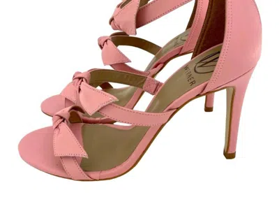 Werner Women's Bow Strappy Stiletto Heels In Pink