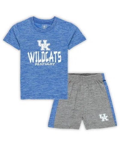 Wes & Willy Babies' 2-piece Toddler Kentucky Wildcats Cloudy Yarn T-shirt And Shorts Set In Blue