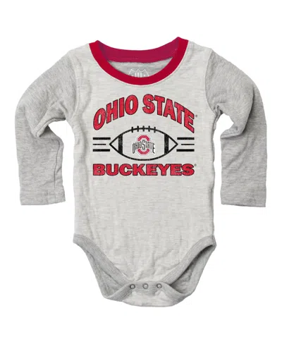 Wes & Willy Baby Boys And Girls Gray Ohio State Buckeyes Jie Jie Hopper Set