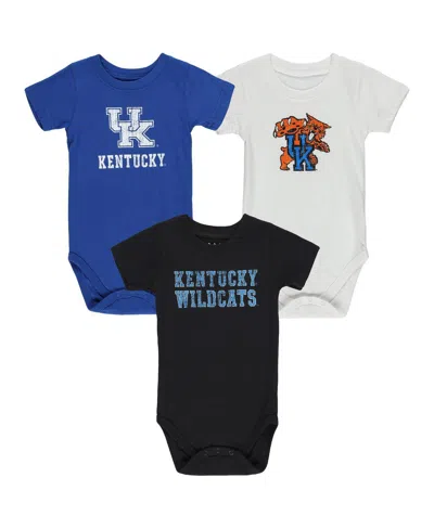 Wes & Willy Baby Boys And Girls Kentucky Wildcats 3-pack Bodysuit Set In Multi