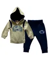 Wes & Willy Infant  Penn State Nittany Lions Colorblock Pullover Hoodie And Sweatpants Set In Multi