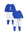 Wes & Willy Baby Boys And Girls Royal Florida Gators 1 Football Uniform Full-zip Footed Jumper In Royal