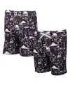 Wes & Willy Big Boys And Girls Black Las Vegas Raiders Luau Swim Trunks In Black