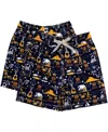 Wes & Willy Big Boys And Girls Navy Notre Dame Fighting Irish Luau Swim Trunks In Navy