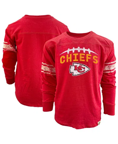 Wes & Willy Kids' Big Boys And Girls Red Kansas City Chiefs Football Long Sleeve T-shirt