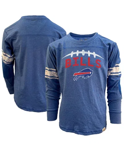 Wes & Willy Kids' Big Boys And Girls Royal Buffalo Bills Football Long Sleeve T-shirt In Blue