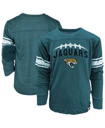 Wes & Willy Kids' Big Boys And Girls Teal Jacksonville Jaguars Football Long Sleeve T-shirt In Blue
