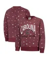 Wes & Willy Big Girls Garnet South Carolina Gamecocks Shimmer Star Reverse Sweatshirt In Burgundy