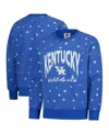 Wes & Willy Big Girls Royal Kentucky Wildcats Shimmer Star Reverse Sweatshirt In Blue