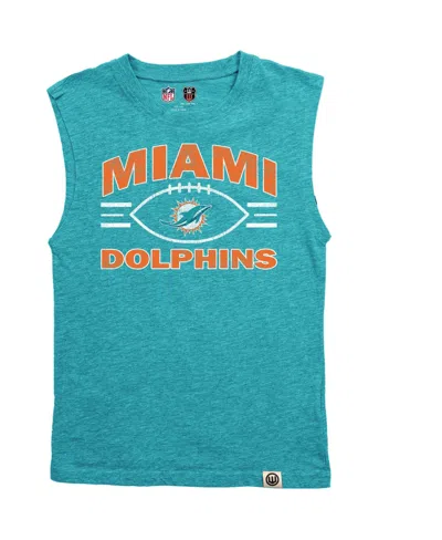 Wes & Willy Kids' Boys' 4-20 And Girls' 4-16 Miami Dolphins Graphic Muscle Tank Top In Green