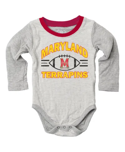Wes & Willy Babies' Boys' And Girls' Jie Jie Hopper Long-sleeve Team Graphics Bodysuit And Sweatpants, 2-piece Set, 2-pa In Gray