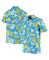 WES & WILLY MEN'S WES & WILLY BLUE UCLA BRUINS FLORAL BUTTON-UP SHIRT
