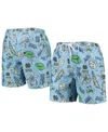 Wes & Willy Men's  Light Blue Notre Dame Fighting Irish Vintage-inspired Floral Swim Trunks In Light Blue