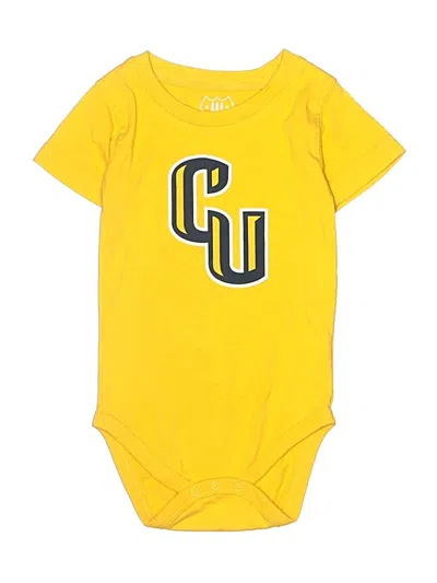 Pre-owned Wes & Willy Babies' Short Sleeve Onesie In Yellow