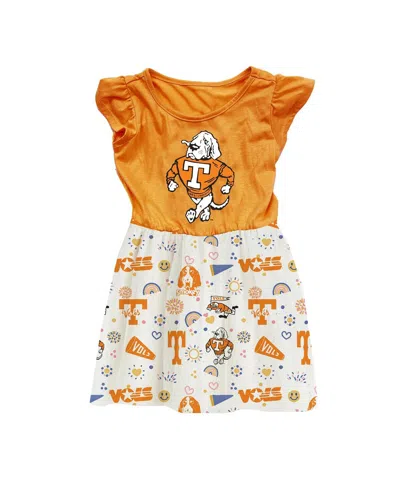 Wes & Willy Babies' Toddler Tennessee Orange Tennessee Volunteers Vault Princess Dress