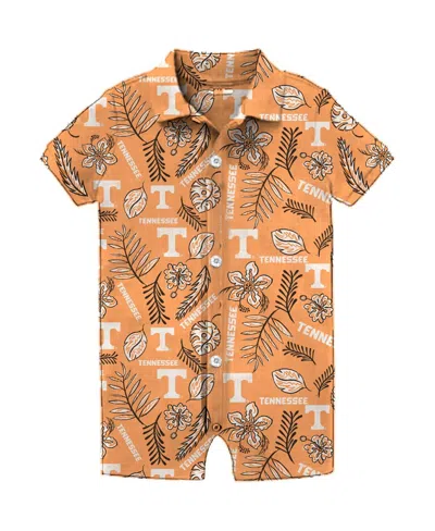 Wes & Willy Wes Willy Infant Tennessee Orange Tennessee Volunteers Vintage-like Floral Romper