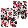 WES & WILLY YOUTH WES & WILLY WHITE GEORGIA BULLDOGS ALLOVER PRINT VAULT TECH SWIM TRUNKS
