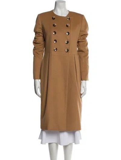 Pre-owned Wes Gordon Cashmere Coat In Brown