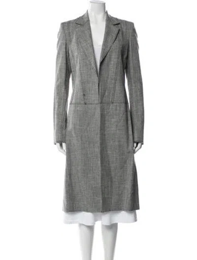 Pre-owned Wes Gordon Coat In Gray
