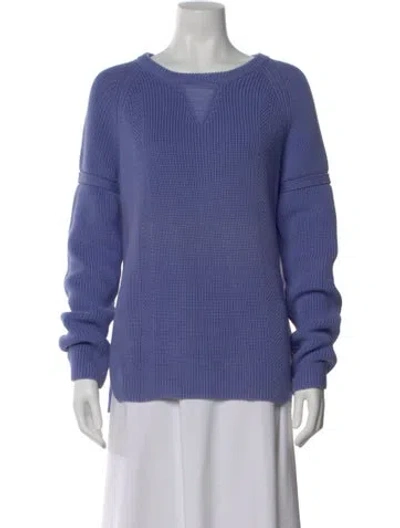 Pre-owned Wes Gordon Scoop Neck Sweater In Purple