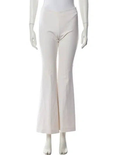 Pre-owned Wes Gordon Wide Leg Pants In Neutral