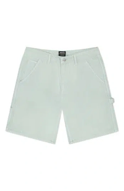 Wesc Canvas Carpenter Shorts In Blue