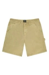 Wesc Canvas Carpenter Shorts In Brown