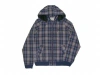 Wesc Jacket Zip Check Men's Windbreaker Blue/orange In Unico