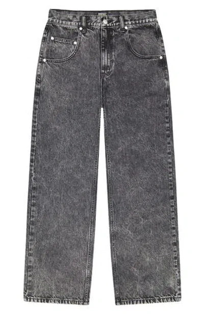 Wesc Jay Wide Leg Jeans In Black