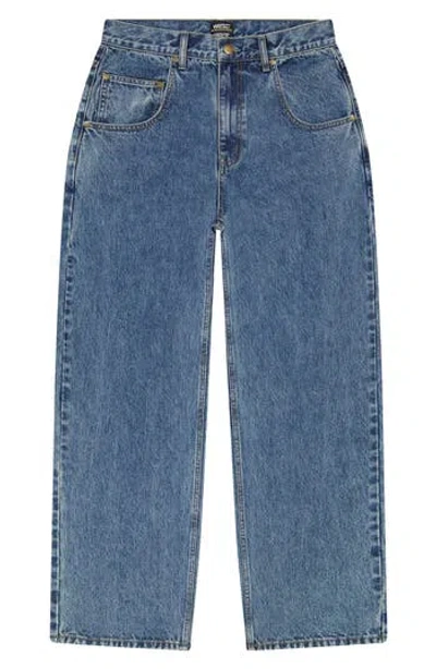 Wesc Jay Wide Leg Jeans In Blue