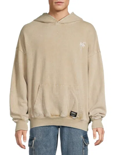 Wesc Men's Acid-wash Palm Logo Hoodie