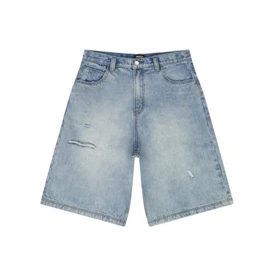 Wesc Men's Blue Denim Long Shorts