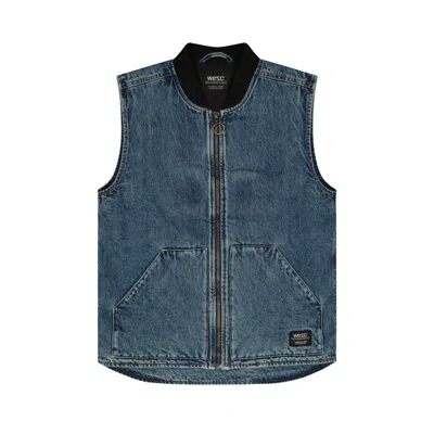 Wesc Men's Blue Denim Vest