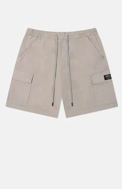 Wesc Men's Gray Utility Cargo Shorts In Brown