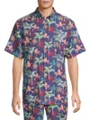 Wesc Men's Oden Palm Print Button-front Shirt